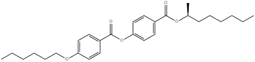 S-(+)-2-Octyl 4-(4-hexyloxybenzoyloxy)benzoate CAS NO.: 	87321-20-8