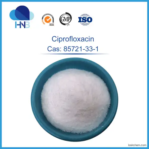 Pharmaceutical Raw Material Antibiotic Drug 99% Ciprofloxacin with Bulk Price CAS 85721-33-1