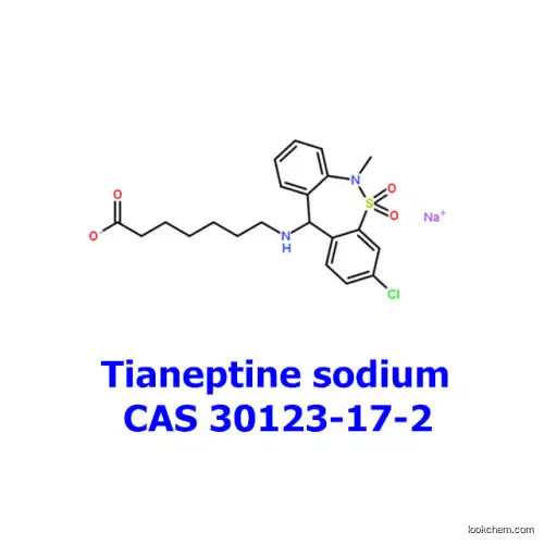 Neurogenic depression Tianeptine sodium 30123-17-2
