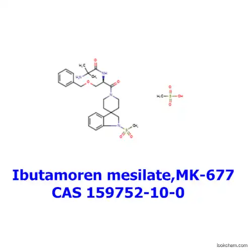 growth hormone secretagogue, Ibutamoren mesilate 159752-10-0