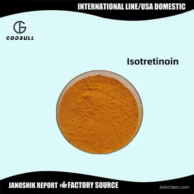 Isotretinoin Yellow Raw Steroid Powder for  the treatment of severe acne