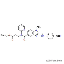 Ethyl N-[(2-{[(4-cyanophenyl)amino]methyl}-1-methyl-1H-benzimidazol-5-yl)carbonyl]-N-pyridin-2-yl-beta-alaninate CAS 211915-84-3