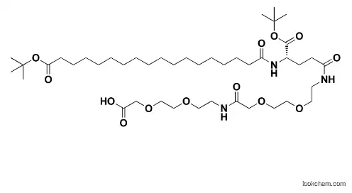 tBuO-Ste-Glu(AEEA-AEEA-OH)-OtBu;(S)-22-(Tert-butoxycarbonyl)-10,19,24-trioxo-3,6,12,15-tetraoxa-9,18,23-triazahentetracontane-1,41-dioic acid(1118767-16-0)