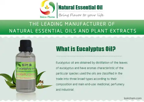 Natural eucalyptus oil 70%,80%,99% cineole Manufacturer(8000-48-4)
