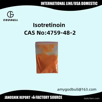 Isotretinoin Yellow Raw Steroid Powder for  the treatment of severe acne