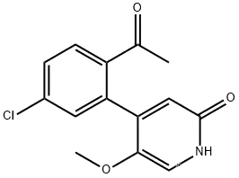 4-(2-Acetyl-5-chlorophenyl)-5-methoxy-2(1H)-pyridinone