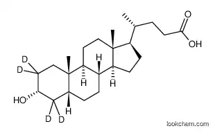 Lithocholic Acid-d4 CAS 83701-16-0 3α-Hydroxy-5β-cholanic acid-d4