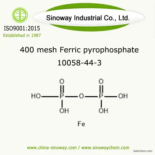 Ferric pyrophosphate 400 mesh, D98≤35um