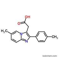 6-Methyl-2-(4-methylphenyl)imidazo[1,2-a]-pyridine-3-acetic acid