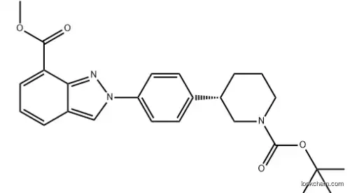 methyl 2-{4-[(3S)-1-(tert-butoxycarbonyl)piperidin-3-yl]-phenyl}-2H-indazole-7-carboxylate 1196713-67-3 99%