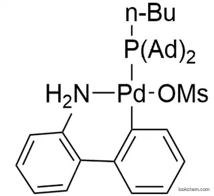Methanesulfonato(diadamantyl-n-butylphosphino)-2'-amino-1,1'-biphenyl-2-yl)palladium(II) dichloromethane adduct, min. 95% [cataCXium(R) A Palladacycle Gen. 3] 1651823-59-4