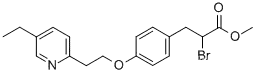 2-Bromo-3-[4-(2-(5-ethyl-2-pyridyl)ethoxy)phenyl]propionic acid methyl ester CAS NO.105355-25-7