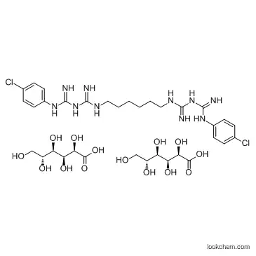Chlorhexidine digluconate CAS 18472-51-0 1,6-Bis(N5-[p-chlorophenyl]-N1-biguanido)hexane