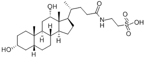 me:	2-[4-[(3R,5R,8R,9S,10S,12S,13R,14S,17R)-3,12-dihydroxy-10,13-dimethyl-2,3,4,5,6,7,8,9,11,12,14,15,16,17-tetradecahydro-1H-cyclopenta[a]phenanthren-17-yl]pentanoylamino]ethanesulfonic acid