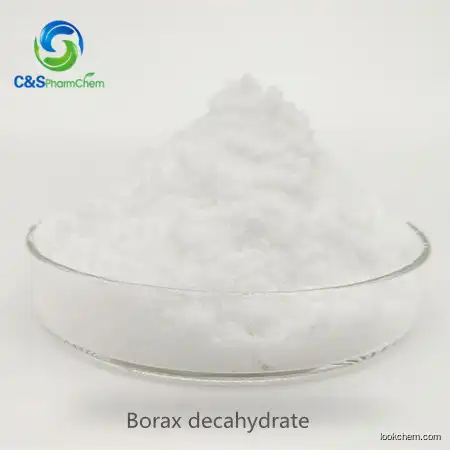 Sodium tetraborate decahydrate as filler for washing powder and soap