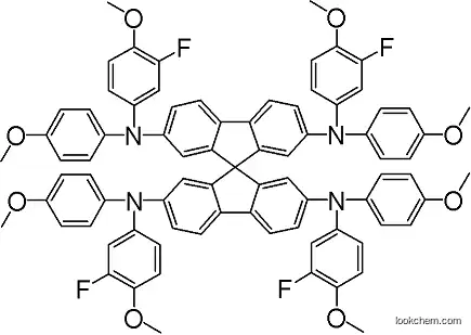 2,2′,7,7′-Tetra[N,N-4-methoxyphenyl)amino]-2,2′,7,7′-Tetra[N,N-3-fluro-4-methoxyphenyl]-9,9′-spirobifluorene