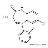 7-chloro-5-(2-fluorophenyl)-3-hydroxy-1,3-dihydro-1,4-benzodiazepin-2-one CAS 17617-60-6 N-Desalkyl-3-hydroxyflurazepam