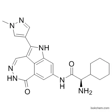 PF-477736 952021-60-2  (2R)-2-Amino-2-cyclohexyl-N-[2-(1-methyl-1H-pyrazol-4-yl)-6-oxo-5,6-dihydro-1H-[1,2]diazepino[4,5,6-cd]indol-8-yl]acetamide