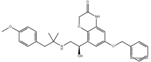 8-[(1R)-1-Hydroxy-2-[[2-(4-methoxyphenyl)-1,1-dimethylethyl]amino]ethyl]-6-(phenylmethoxy)-2H-1,4-benzoxazin-3(4H)-one 869478-13-7 98%