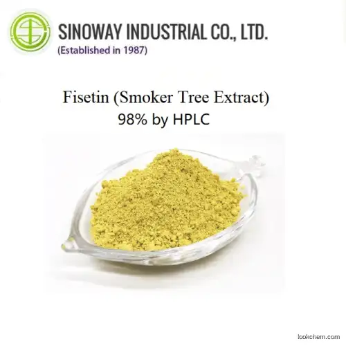 Food Grade Fisetin Bulk Powder 98%up by HPLC