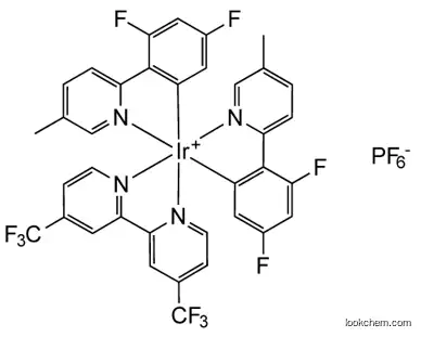 4,4'-Bis(trifluoromethyl)-2,2'-bipyridinebis[3,5-difluoro-2-[5-methyl-2-pyridinyl)phenyl] iridium(III) hexafluorophosphate 2229858-27-7 97%+