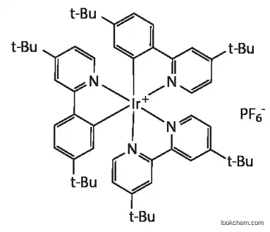 [4,4'-Di-t-butyl-2,2'-bipyridine][bis[5-(t-butyl)-2-[4-(t-butyl)-2-pyridinyl-kN]phenyl-kC]iridium(III) hexafluorophosphate 808142-80-5 98%+