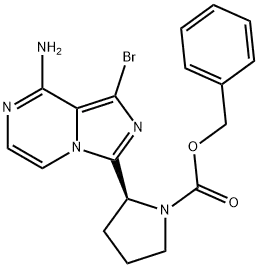 (S)-benzyl 2-(8-amino-1-bromoimidazo[1,5-a]pyrazin-3-yl)pyrrolidine -1-carboxylate