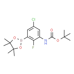tert-butyl (5-chloro-2-fluoro-3-(4,4,5,5-tetramethyl-1,3,2-dioxaborolan-2-yl)phenyl)carbamate