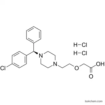 Levocetirizine dihydrochloride CAS 130018-87-0 (2-{4-[(R)-(4-Chlorphenyl)(phenyl)methyl]piperazin-1-yl}ethoxy)essigs?uredihydrochlorid