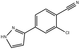 2-Chloro-4-(1H-pyazol-3-yl)benzonitrile