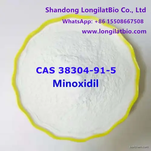 99% Minoxidil Powder CAS 38304-91-5 Cosmetics Raw Material For Anti Hair Loss