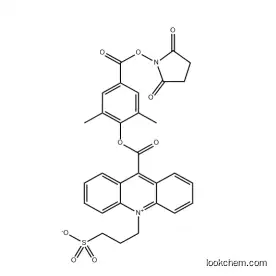 2',6'-Dimethyl-4'-(N-succinimidyloxycarbonyl)phenyl-10-methyl-acridinium-9-carboxylate-1-propanesulfonate inner salt