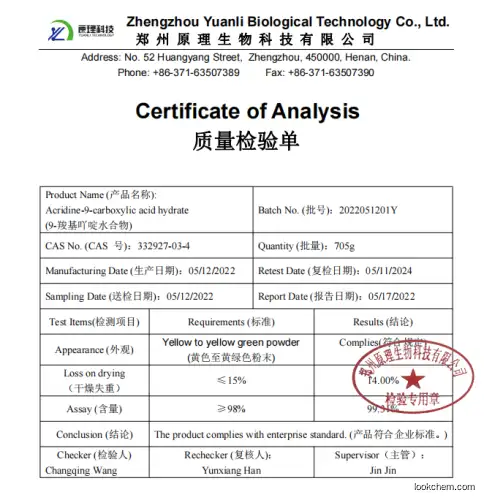 Biggest and best quality of  manufacturer of NSC 386 Hydrate