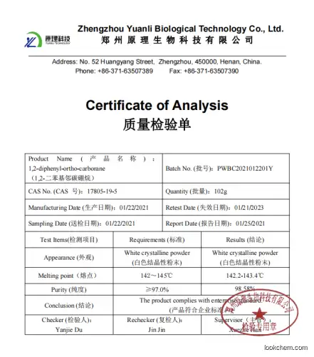 1,2-diphenyl-ortho-carborane;17805-19-5 supplier