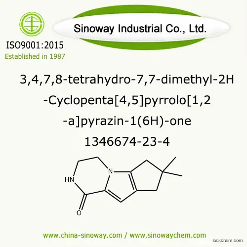 3,4,7,8-tetrahydro-7,7-dimethyl-2H-Cyclopenta[4,5]pyrrolo[1,2-a]pyrazin-1(6H)-one, Organic Building Block
