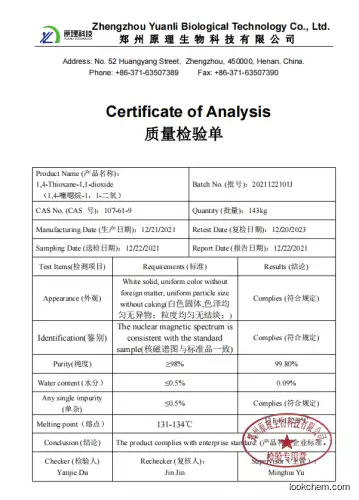 Biggest manufacturer of  1,4-Thioxane-1,1-dioxide