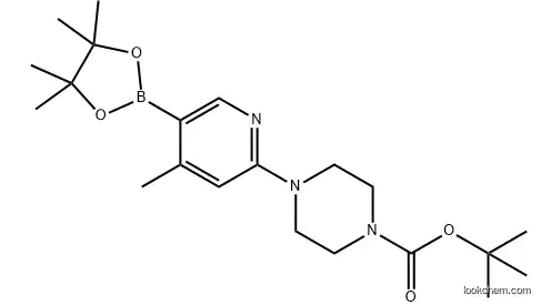 2-(4-Boc-piperazin-1-yl)-4-methylpyridine-5-boronic acid pinacol ester, 98%, 1073355-13-1