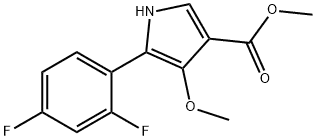 methyl 5-(2,4-difluorophenyl)-4-methoxy-1H-pyrrole-3-carboxylate Cas no.1902955-29-6 98%