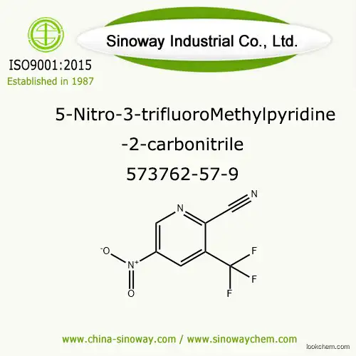 5-Nitro-3-trifluoroMethylpyridine-2-carbonitrile, Organic Building Block