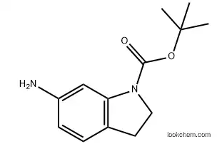 1H-Indole-1-carboxylic acid, 6-amino-2,3-dihydro-, 1,1-dimethylethyl ester, 97%, 129488-00-2