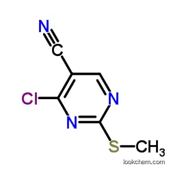 Factory direct sale Top quality 4-Chloro-2-(methylthio)pyrimidine-5-carbonitrile CAS.33089-15-5