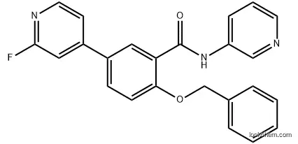 BenzaMide, 5-(2-fluoro-4-pyridinyl)-2-(phenylMethoxy)-N-3-pyridinyl-, 98%, 1285515-21-0