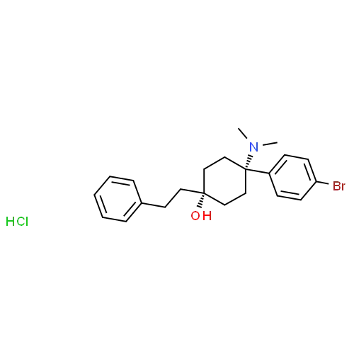 Hot Sell Factory Supply Raw Material CAS 70895-01-1 ，Cyclohexanol, 4-(4-bromophenyl)-4-(dimethylamino)-1-(2-phenylethyl)-, hydrochloride, trans- (9CI) CAS NO.70895-01-1