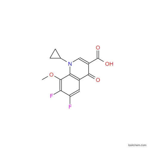 8-methoxy-1-cyclopropyl-6,7-difluoro-1,4-dihydro-4-oxo-3-quinolinecarboxylic acid