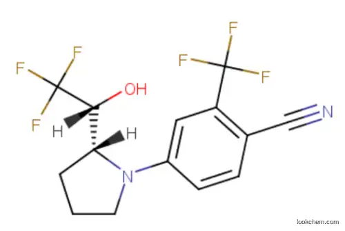 4-((R)-2-((R)-2,2,2-trifluoro-1-hydroxyethyl)pyrrolidin-1-yl)-2-trifluoroMethyl)benzonitrile(LGD-4033) CAS ：1165910-22-4
