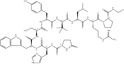 (Des-Gly10,tBu-D-Gly6,Pro-NHEt9)-LHRH trifluoroacetate salt CAS:61012-19-9