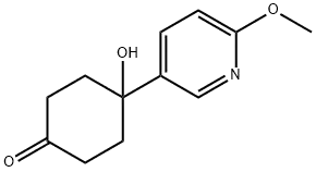4-Hydroxy-4-(6-methoxypyridin-3-yl)cyclohexanone CAS:708273-57-8