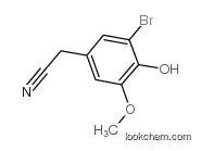3-BROMO-4-HYDROXY-5-METHOXYPHENYLACETONITRILE:CAS:81038-44-0