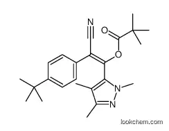 (1E)-2-cyano-2-[4-(1,1-diMethylethyl)phenyl]-1-(1,3,4-triMethyl-1H-pyrazol-5-yl)ethenyl 2,2-diMethylpropanoate:CAS:560121-52-0
