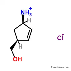 (1S,4R)-(4-Aminocyclopent-2-enyl)methanol hydrochloride;cas:168960-19-8